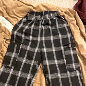 Plaid pants, never worn, really comfortable